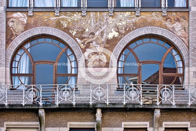 Hotel Albert Ciamberlani, 48 Rue Defacqz, Brussles, Belgium, c2014-2017.  Artist: Alan John Ainsworth.