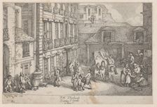 Hôtel d'Hambourgh, Quartière St. Germain à Paris, 1789., 1789. Creator: Thomas Rowlandson