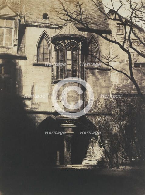 Hotel de Cluny, Paris, ca. 1851. Creator: Gustave Le Gray.