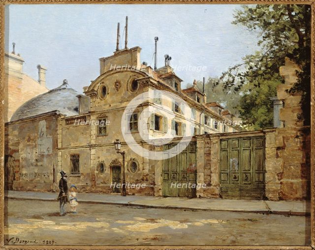 Hotel de Balzac, entrance and facade on rue Fortunée, Paris, 1880.  Creator: Paul Joseph Victor Dargaud.