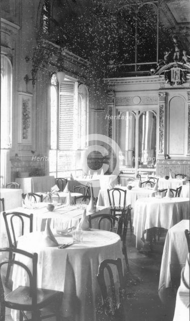 Hotel De Londres tea rooms, Paris, France, 1900. Creator: Robert Augustus Henry L'Estrange.