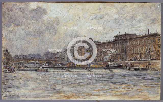 Hotel de la Monnaie and the Pont-Neuf, 1901. Creator: Frederic Houbron.
