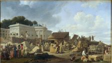 Hotel de Salm under construction, around 1786, between 1781 and 1791. Creator: Unknown