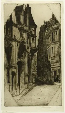 Hôtel de Sens, plate three from the Paris Set, 1904. Creator: David Young Cameron
