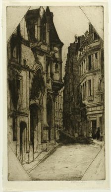 Hôtel de Sens, plate three from the Paris Set, 1904. Creator: David Young Cameron