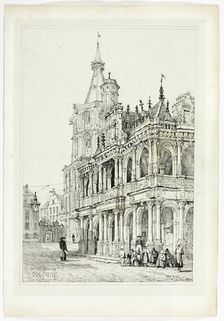 Hotel de Ville, Cologne, 1833. Creator: Samuel Prout
