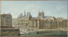 Hotel de Ville and Place de Greve (current Place de l'Hotel de Ville), 1752. Creator: Nicolas Raguenet