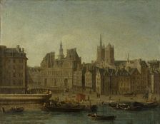 Hotel de Ville and Place de Greve (current Place de l'Hotel de Ville), c1750. Creator: Nicolas Raguenet