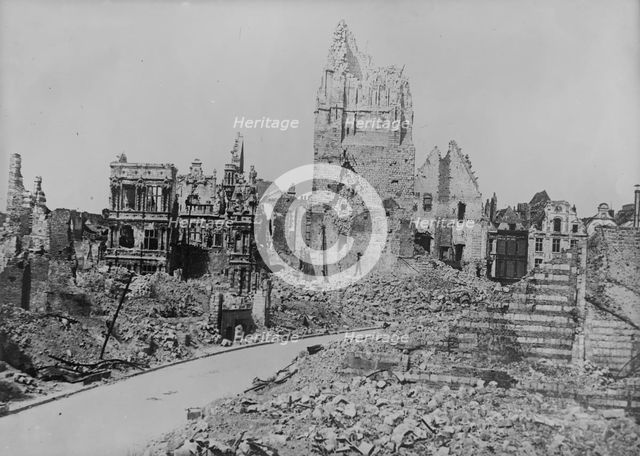 Hotel de Ville, Arras, 26 May 1917. Creator: Bain News Service.