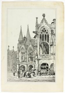 Hotel de Ville, Brunswick, 1833. Creator: Samuel Prout