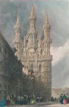 Hotel De Ville, Louvain 19th century. Creator: W Wallis