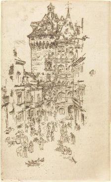 Hotel de Ville, Loches, 1888. Creator: James Abbott McNeill Whistler