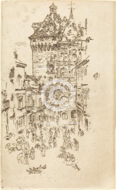 Hotel de Ville, Loches, 1888. Creator: James Abbott McNeill Whistler.