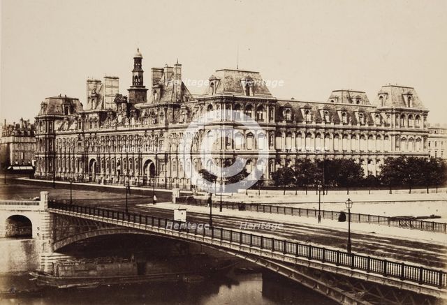 Hotel de Ville, Paris, between 1849 and 1864. Creator: Edouard Baldus.
