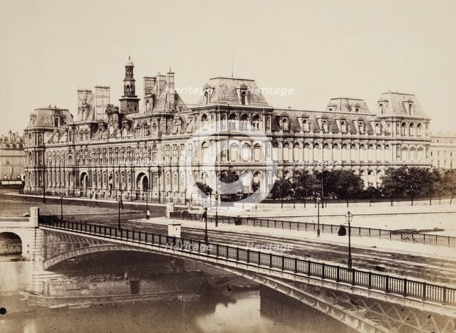 Hotel de Ville, Paris, between 1849 and 1864. Creator: Edouard Baldus.