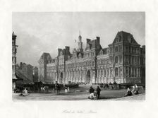 Hotel de Ville, Paris France, 1875. Artist: J Saddler