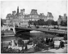 Hotel de Ville, Paris, late 19th century. Artist: John L Stoddard
