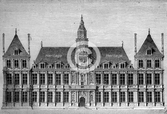 Hotel de Ville, Reims, France, 1882-1884. Artist: Unknown