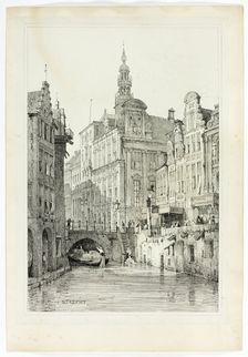 Hotel de Ville, Utrecht, 1833. Creator: Samuel Prout