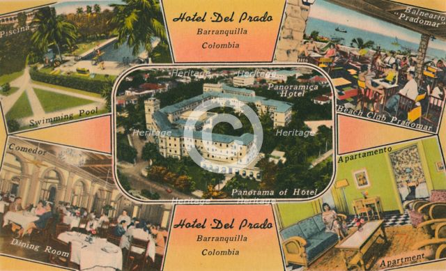 'Hotel Del Prado, Barranquilla, Colombia', c1940s. Artist: Unknown.