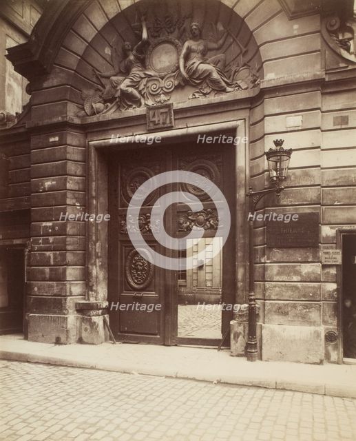 Hôtel des Ambassadeurs de Hollande, 47 rue Vieille-du-Temple, 1900. Creator: Eugene Atget.