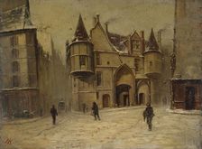 Hotel des archeveques de Sens around 1880, current Forney library, 4th arrondissement, c1875-1885. Creator: Unknown