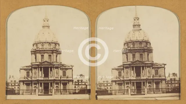 Hotel des Invalides (vues de Paris)., 1855-1865. Creator: F. Grau.