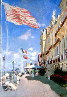 Hotel des Roches Noires, Trouville 1870. Artist: Claude Monet