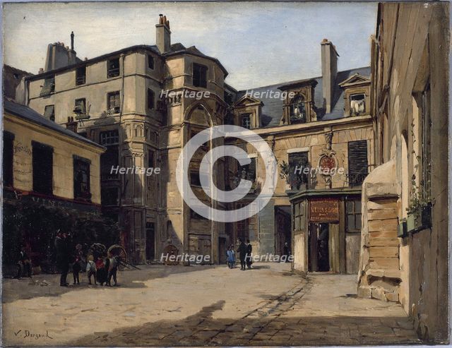 Hotel du Prevot, Passage Charlemagne, 1883. Creator: Paul Joseph Victor Dargaud.