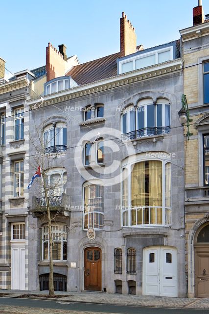 Hotel Dubois, 80 Avenue Brugmann, Brussels, Belgium, (1901-1903), c2014-c2017. Artist: Alan John Ainsworth.