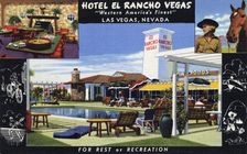 Hotel El Rancho Vegas, Las Vegas, Nevada, USA, 1942