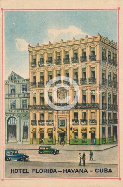 'Hotel Florida - Havana - Cuba', c1910. Artist: Unknown.