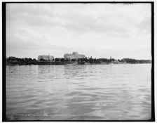 Hotel Frontenac from the river, Thousand Islands, c1902. Creator: William H. Jackson