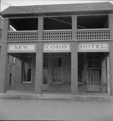 Hotel in Memphis, Texas, 1937. Creator: Dorothea Lange