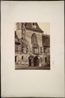 Hotel Jacques Coeur at Bourges, c. 1865. Creator: Constant Alexandre Famin (French, 1827-1888)
