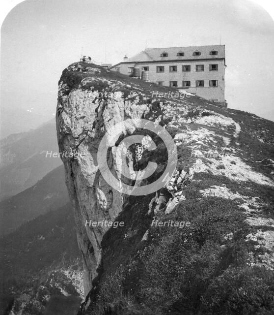 Hotel on the top of Mount Schafberg, Salzkammergut, Austria, c1900s.Artist: Wurthle & Sons