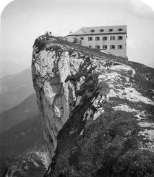 Hotel on the top of Mount Schafberg, Salzkammergut, Austria, c1900s.Artist: Wurthle & Sons