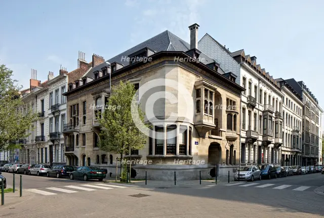 Hotel Otlet, 13 Rue de Florence, Brussels, Belgium, c2014-2017. Artist: Alan John Ainsworth.