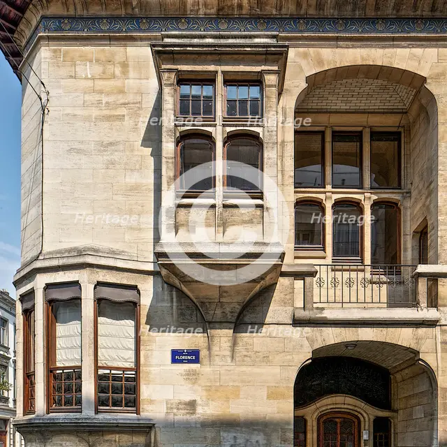 Hotel Otlet, 13 Rue de Florence, Brussels, Belgium, c2014-2017. Artist: Alan John Ainsworth.