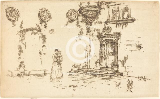 Hotel Lallement, Bourges, 1888. Creator: James Abbott McNeill Whistler.