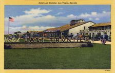 Hotel Last Frontier, Las Vegas, Nevada postcard, 1943