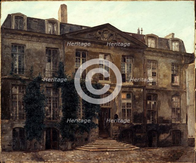 Hotel Le Brun, rue du Cardinal-Lemoine, c1898. Creator: Leon Cugnet.