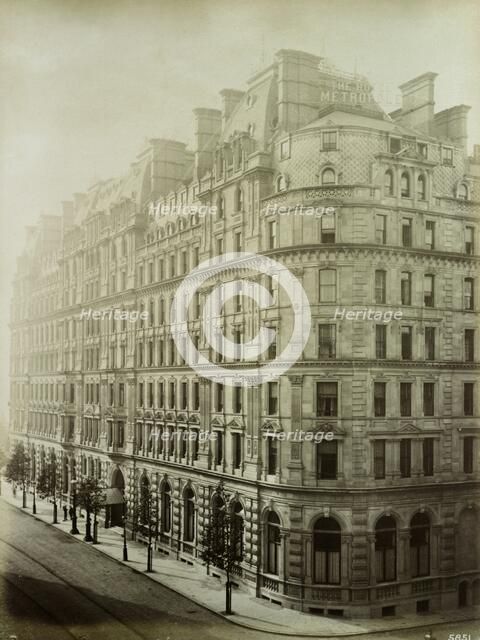 Hotel Metropole, Northumberland Avenue, London, 1885. Artist: Henry Bedford Lemere.