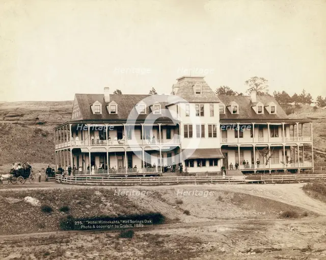 Hotel Minnekahta, Hot Springs, Dak, 1889. Creator: John C. H. Grabill.
