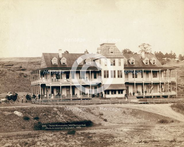 Hotel Minnekahta, Hot Springs, Dak, 1889. Creator: John C. H. Grabill.