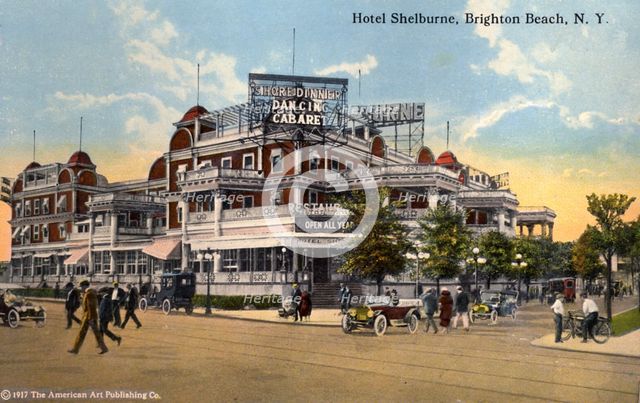 Hotel Shelburne, Brighton Beach, Coney Island, New York City, New York, USA, 1916. Artist: Unknown