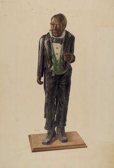 Hotel Porter Figure, 1939. Creator: Alvin M Gully