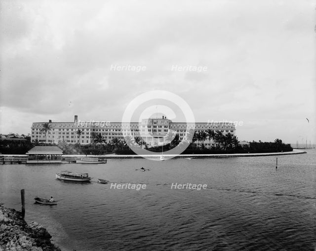 Hotel Royal Palm from the bay, Miami, Fla., between 1880 and 1901. Creator: Unknown.