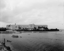 Hotel Royal Palm from the bay, Miami, Fla., between 1880 and 1901. Creator: Unknown