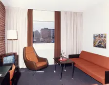 Hotel room, Skövde, Sweden, 1971. Creator: Torkel Lindeberg